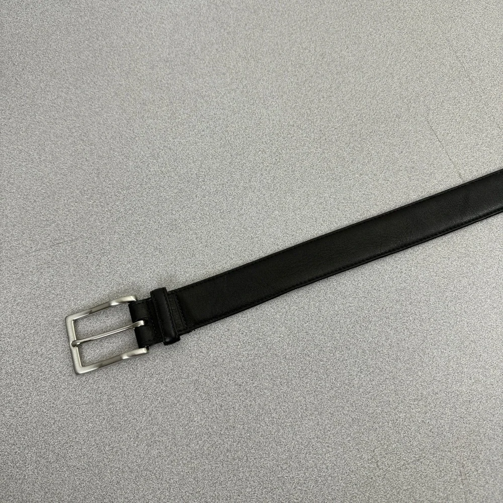 Nordstrom Belt Mens 36 Black Leather Handcrafted in USA Dress Casual Classic